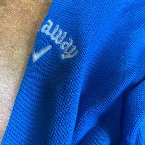 Callaway X  Golf swedish blue Sweater Comfort Performance Pullover V Neck SMALL - Picture 5 of 8